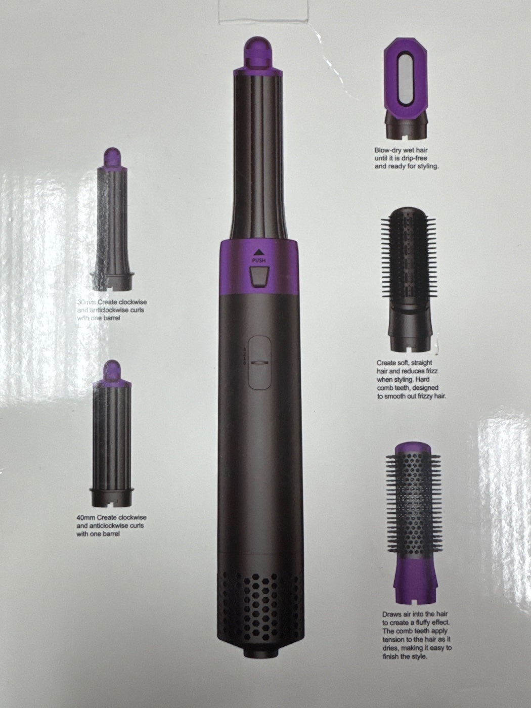 5 in 1 + Curling Tong Hair Styler Set