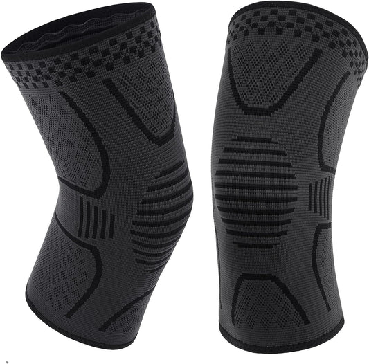 Double Couple Copper Knee Compression Sleeve, 2 Pack, Small