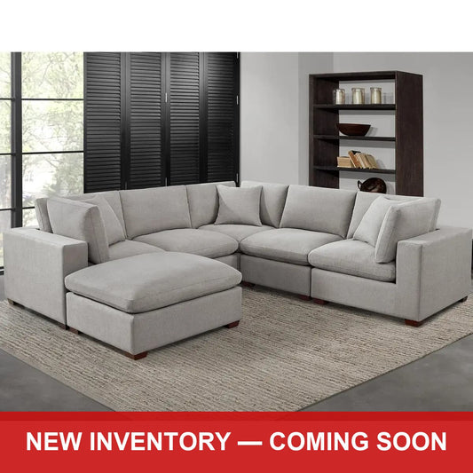 Lowell 6-Piece Modular Sectional - Light Gray