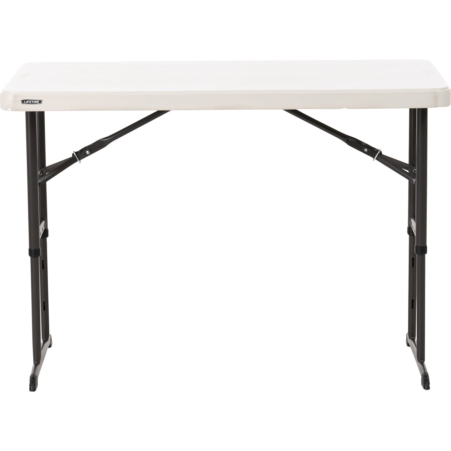 Lifetime Adjustable Height Table, 48"W x 24"D x 24-34"H, Almond 2 pack