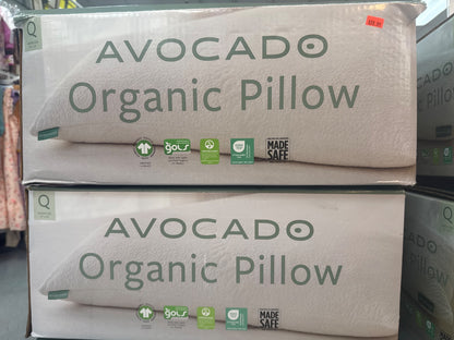 Avocado Organic Pillow With Natural Latex and Kapok Fill