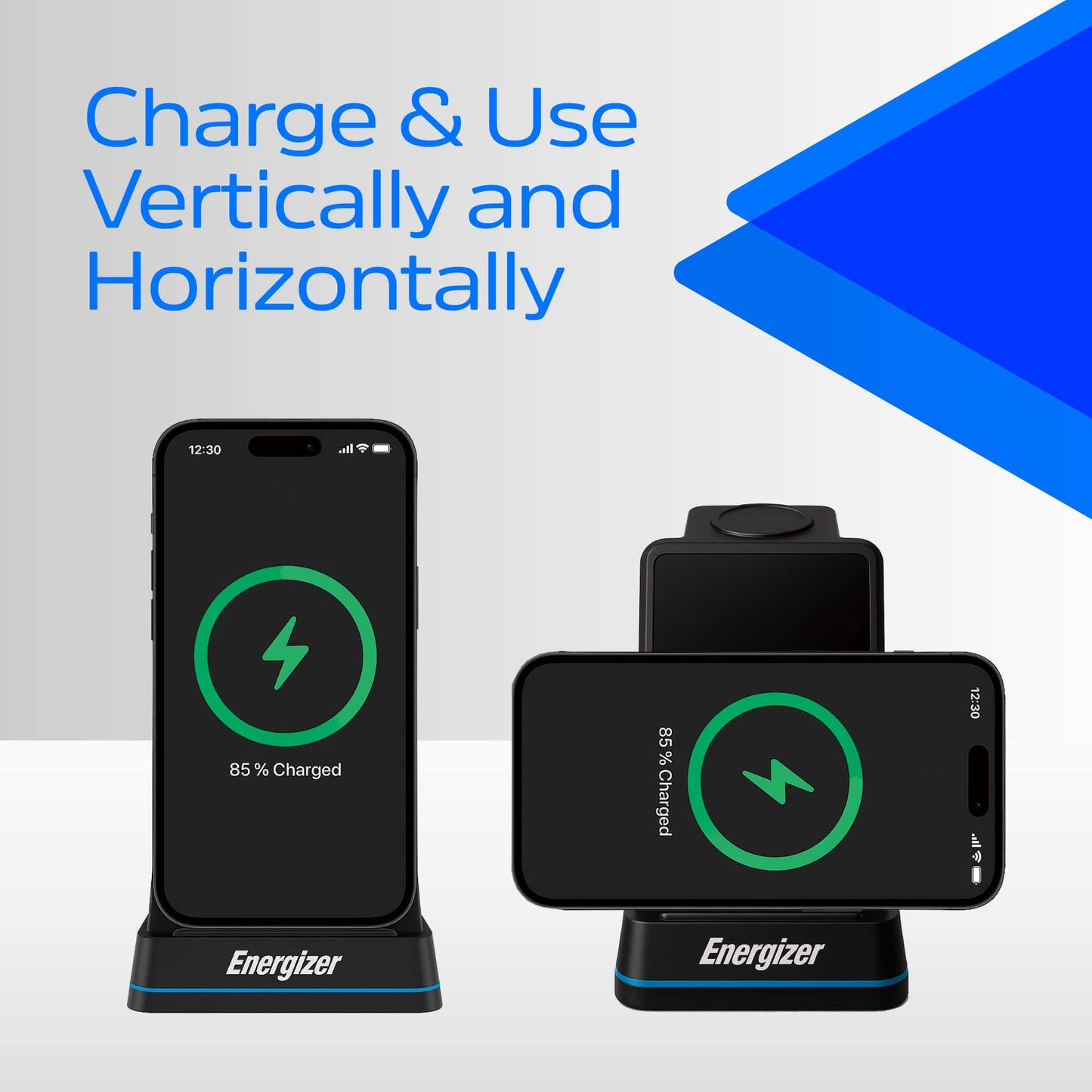 Energizer Ultimate 15W 3-in-1 Wireless Charging Stand - Black