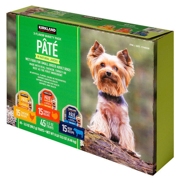 Kirkland Signature Wet Dog Food Pate, 45 x 3.5 oz