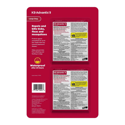K9 Advantix II Flea & Tick Treatment for Large Dogs 21-55 lbs