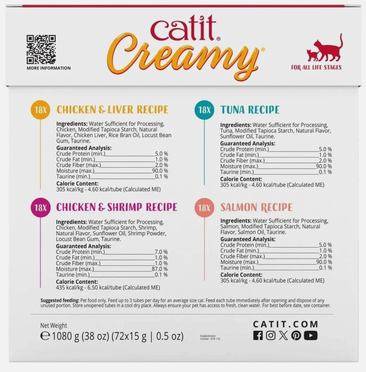 Catit Creamy Lickable Cat Treats